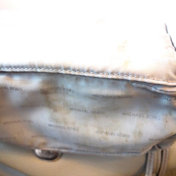 Michael Kors Studded Bristol calfskin backpack Pearl Grey - Picture 11 of 15